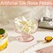 300Pcs Silk Ivory Rose Petals,Artificial Flowers Petals Romantic Night Decoration for Wedding